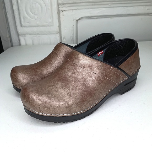 Sanita Shoes - Sanita Professional Clogs 6.5 Bronze Brown Leather EUC EU 37